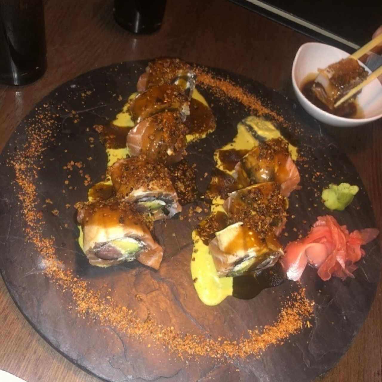 rolls de salmon