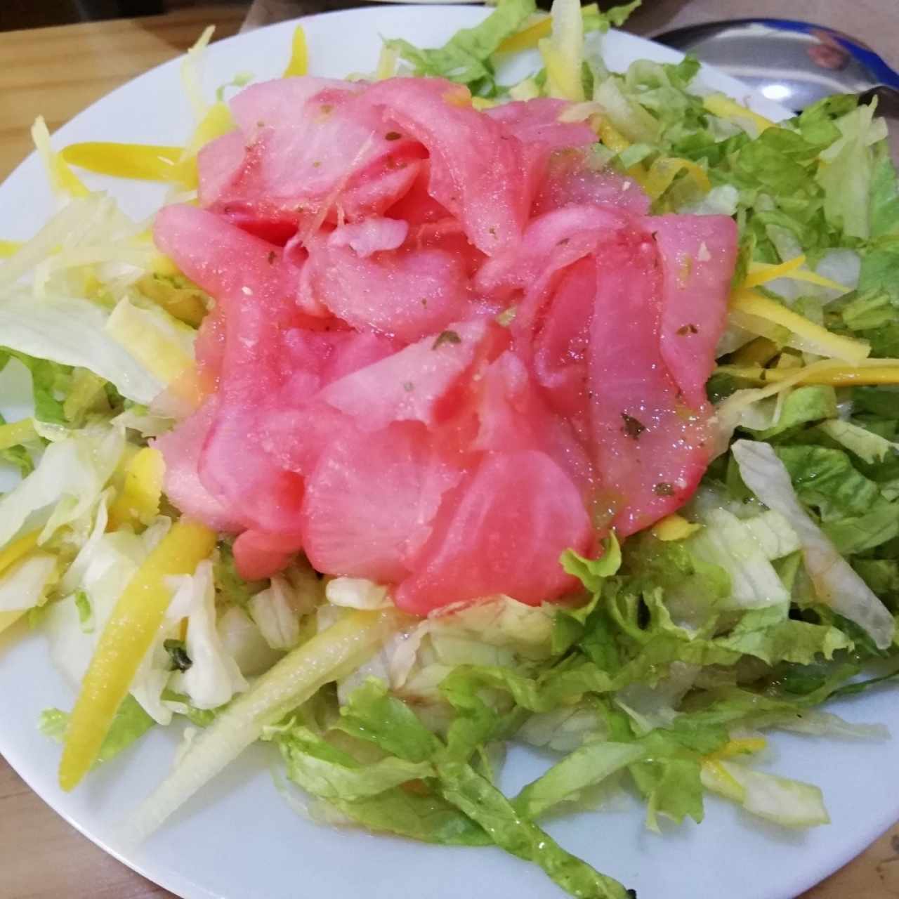 ensalada lechuga mixta y rábano 