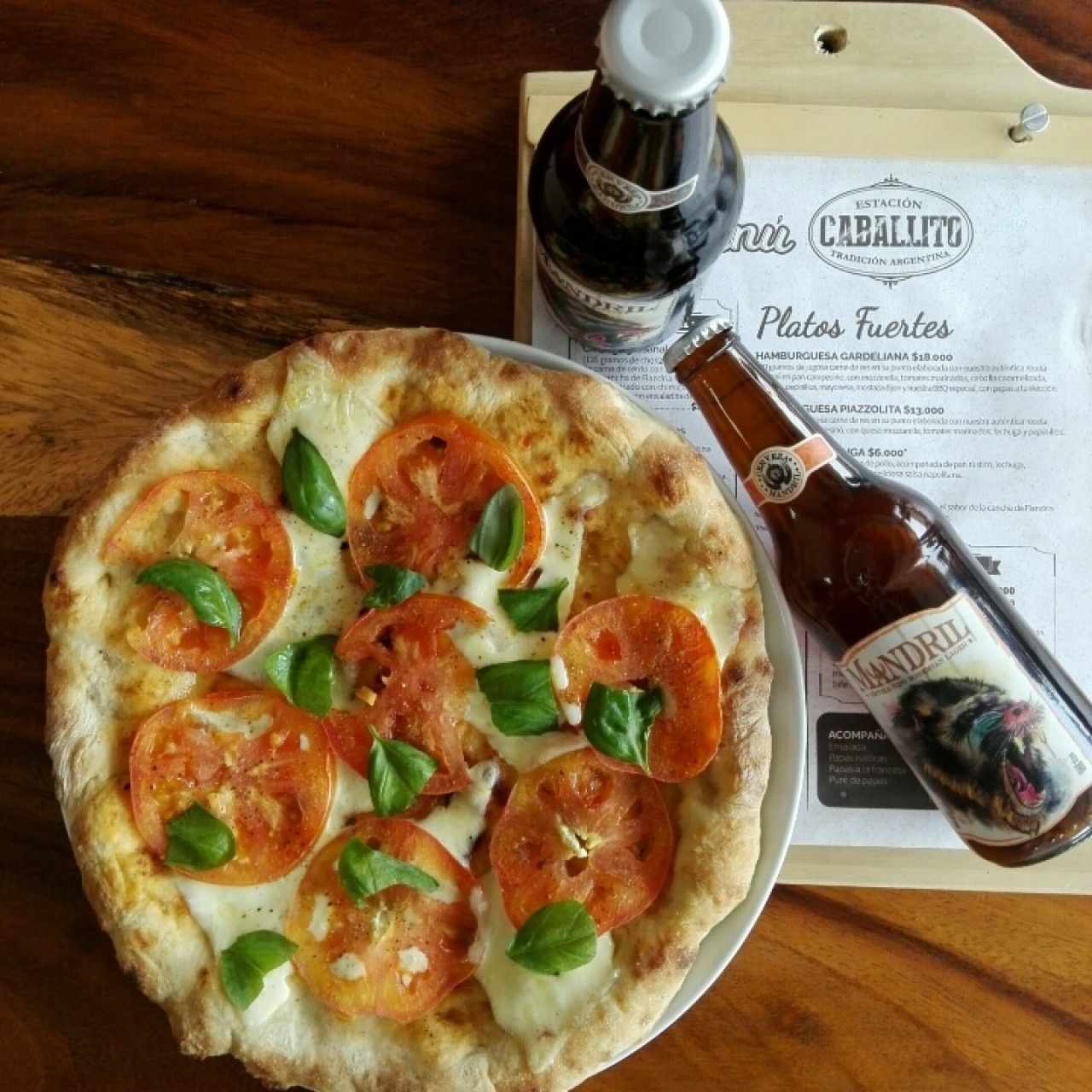 pizza + mandril 