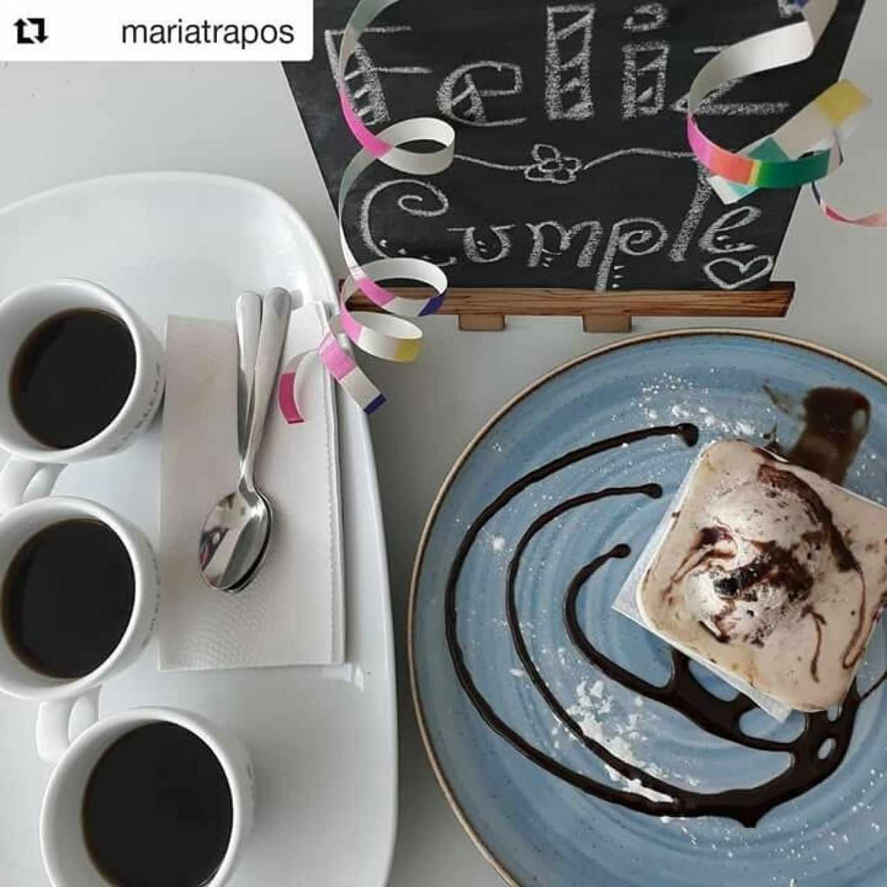 café + queso & dulce c/helado