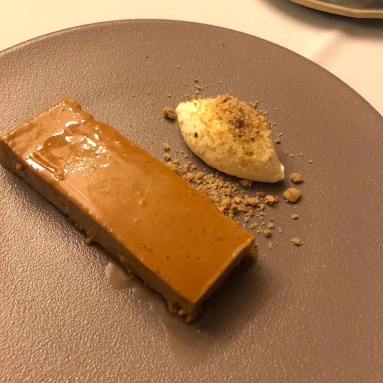 Flan ahumado de arequipe