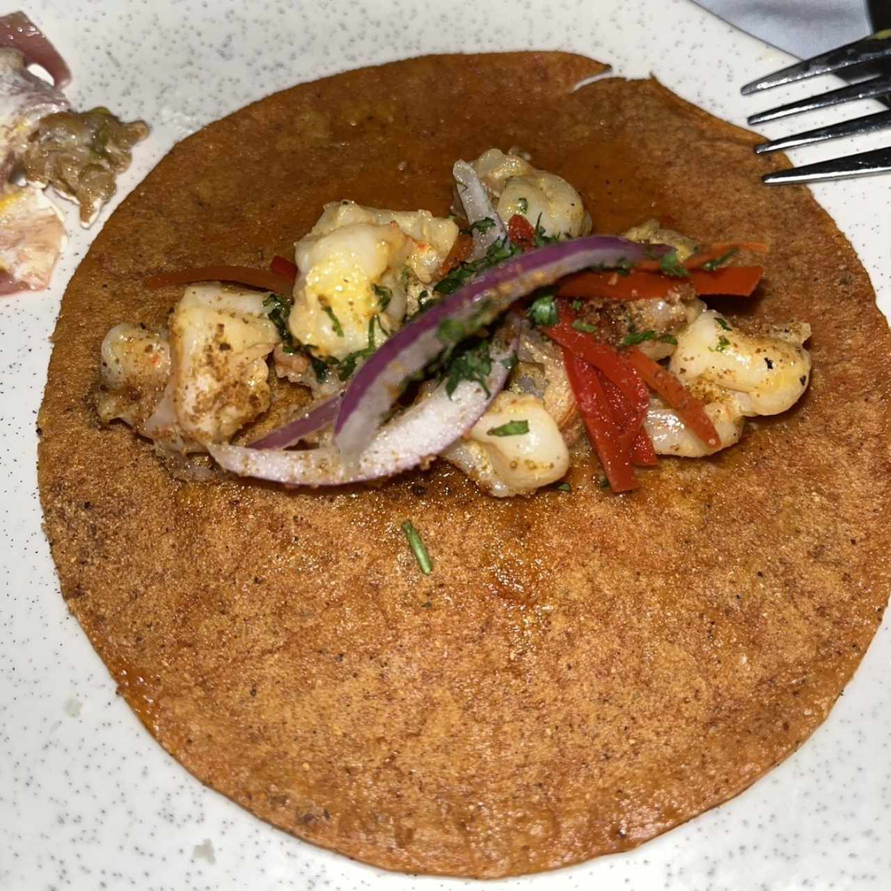 Tacos de camarón 