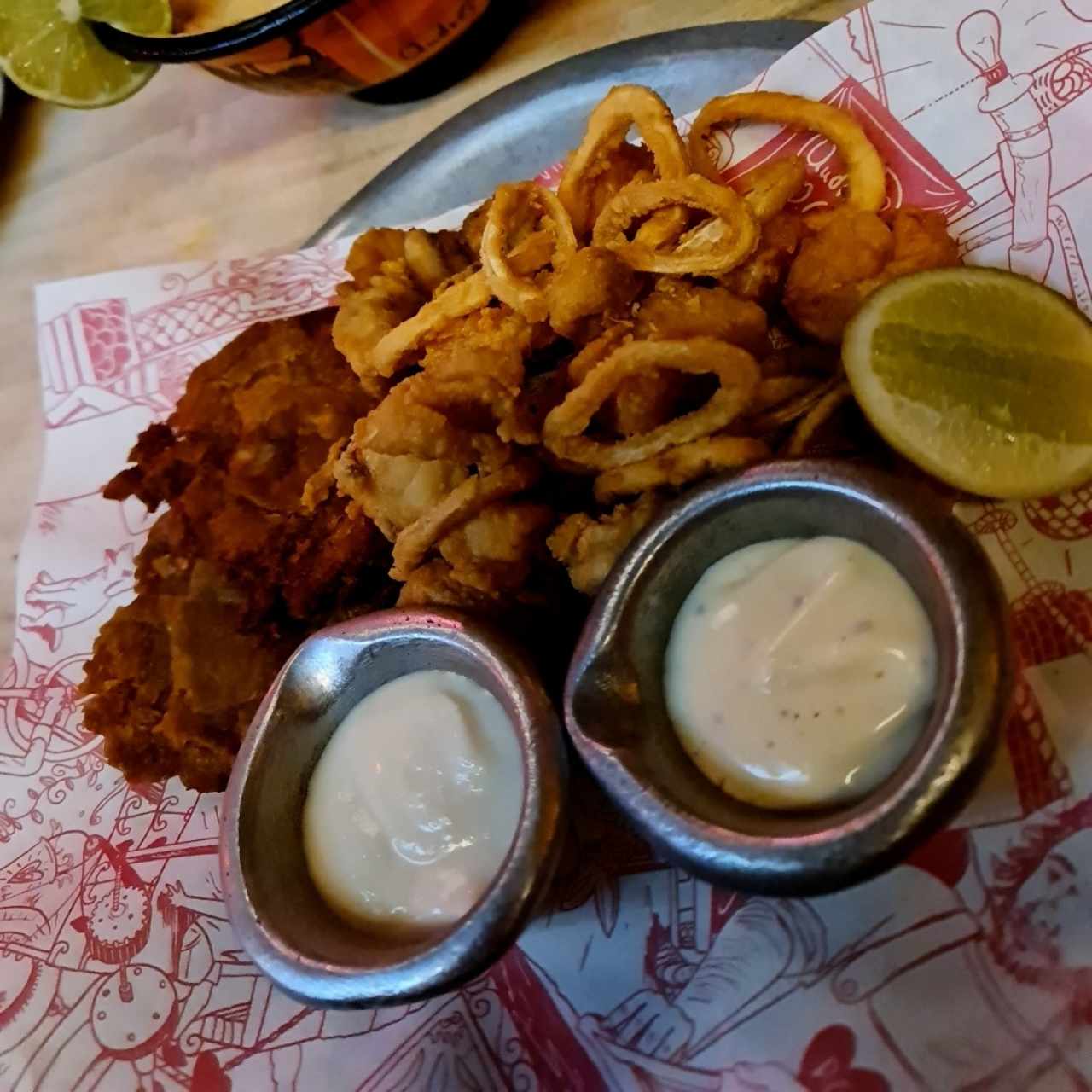 Piqueo de mariscos 