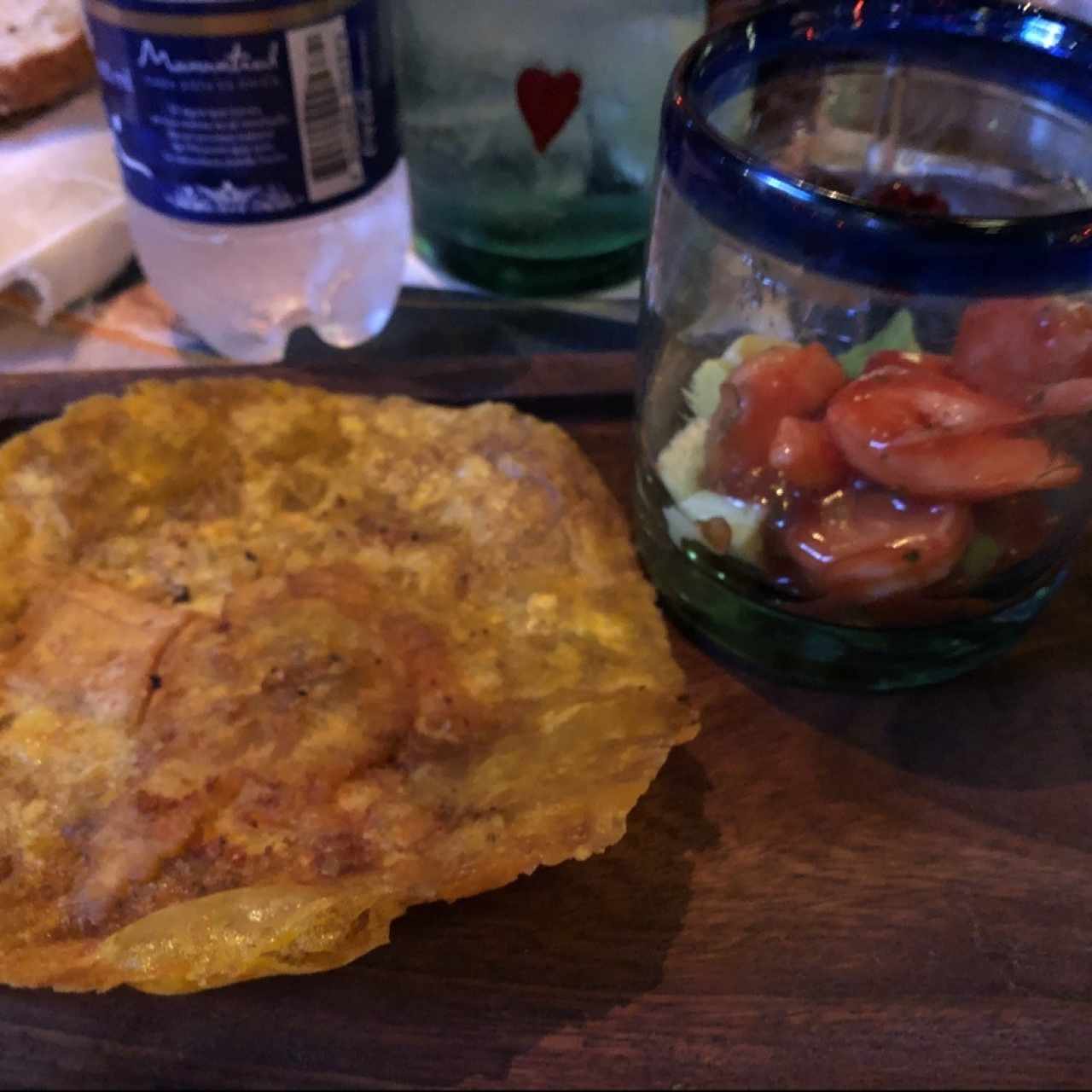 ceviche de camarones con paracones