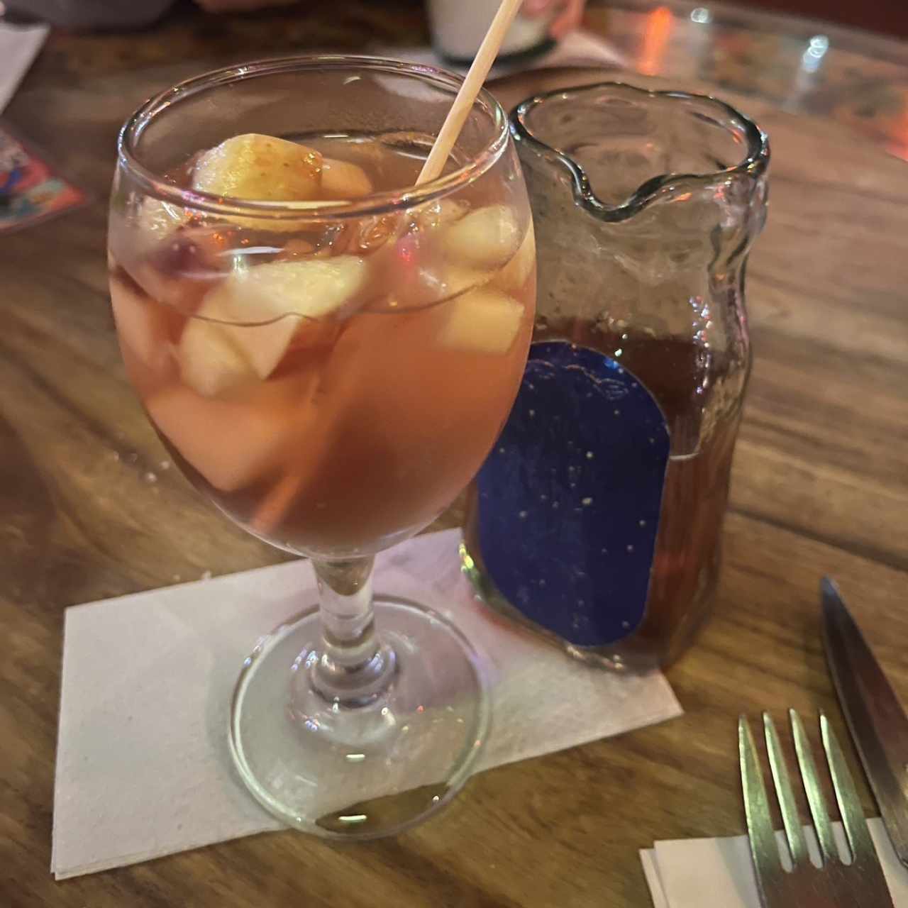 Sangria Rosada con Lychees