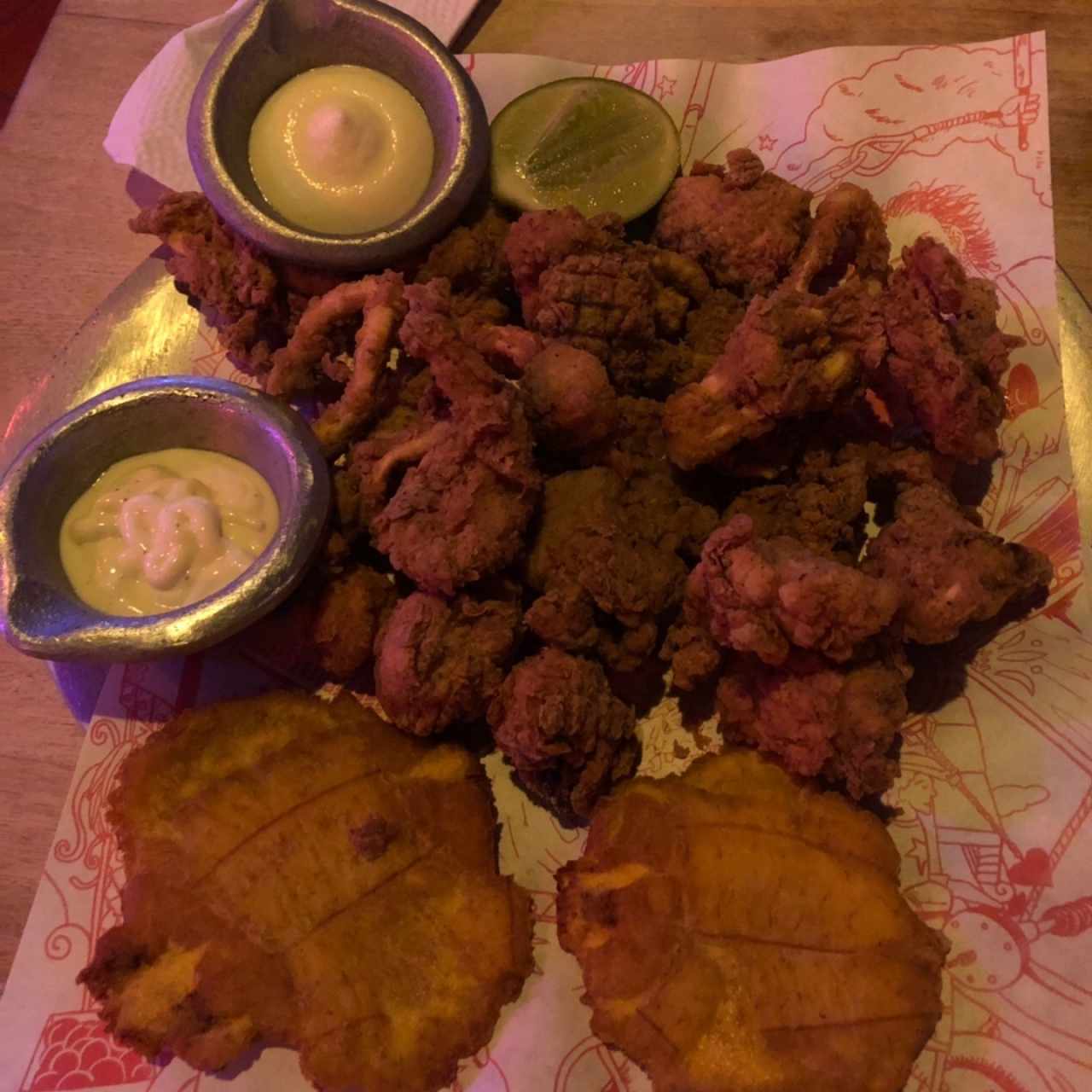 mixtura de mariscos