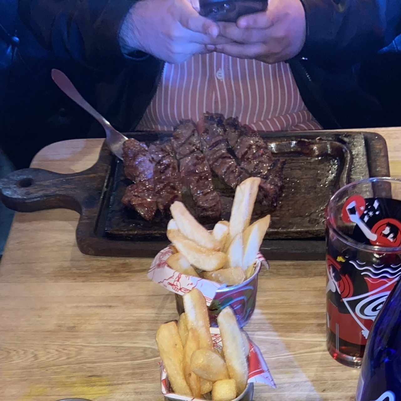 Churrasco 300gr + Papas
