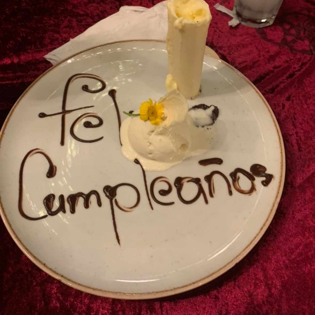 postre de cumpleaños... DELICIOSO! 