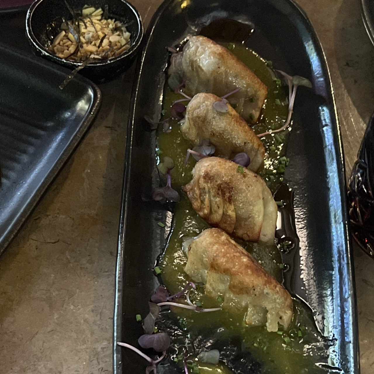 Pork Belly Gyozas