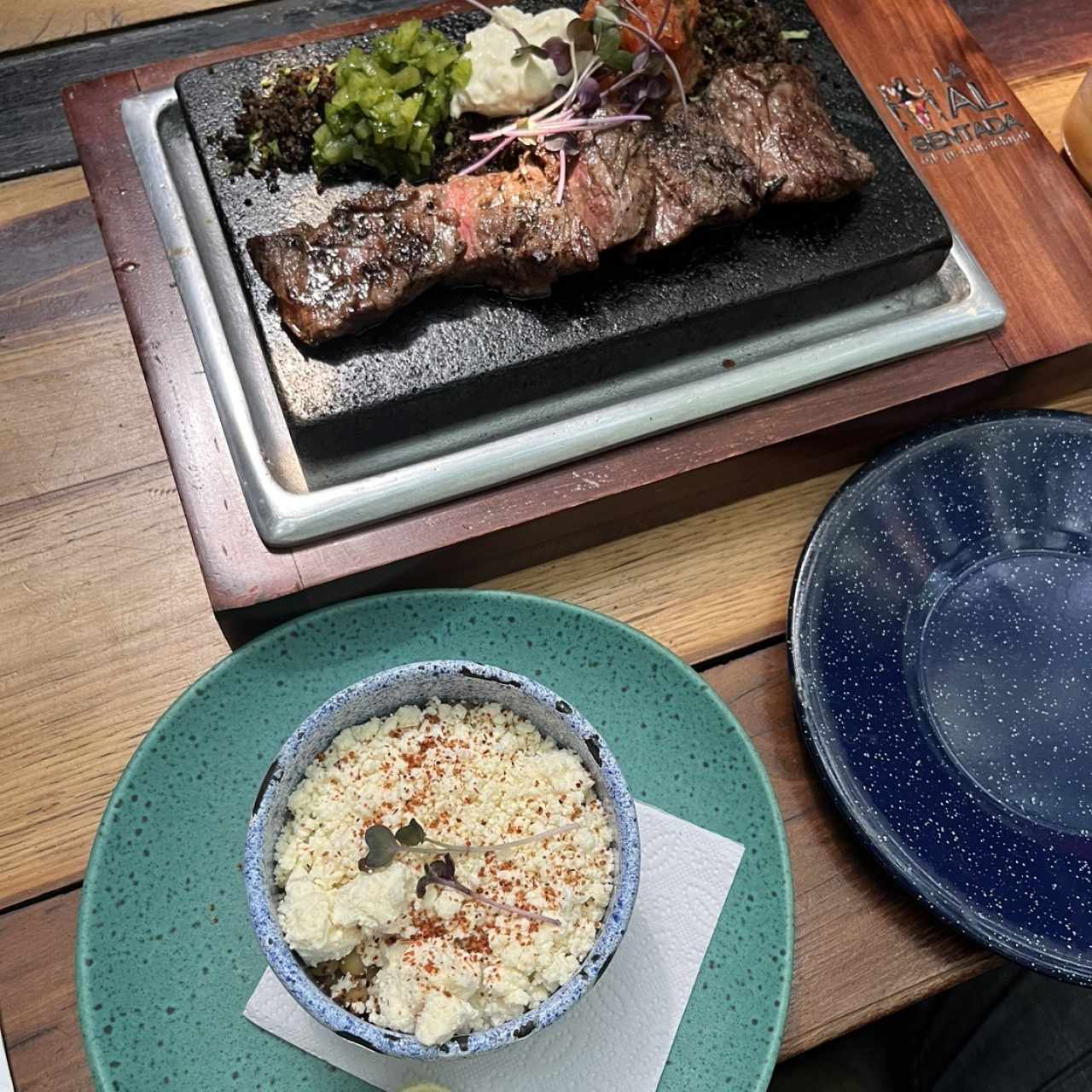 Esquites y Arrachera