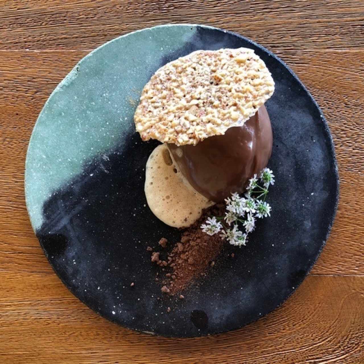 Postre de chocolate