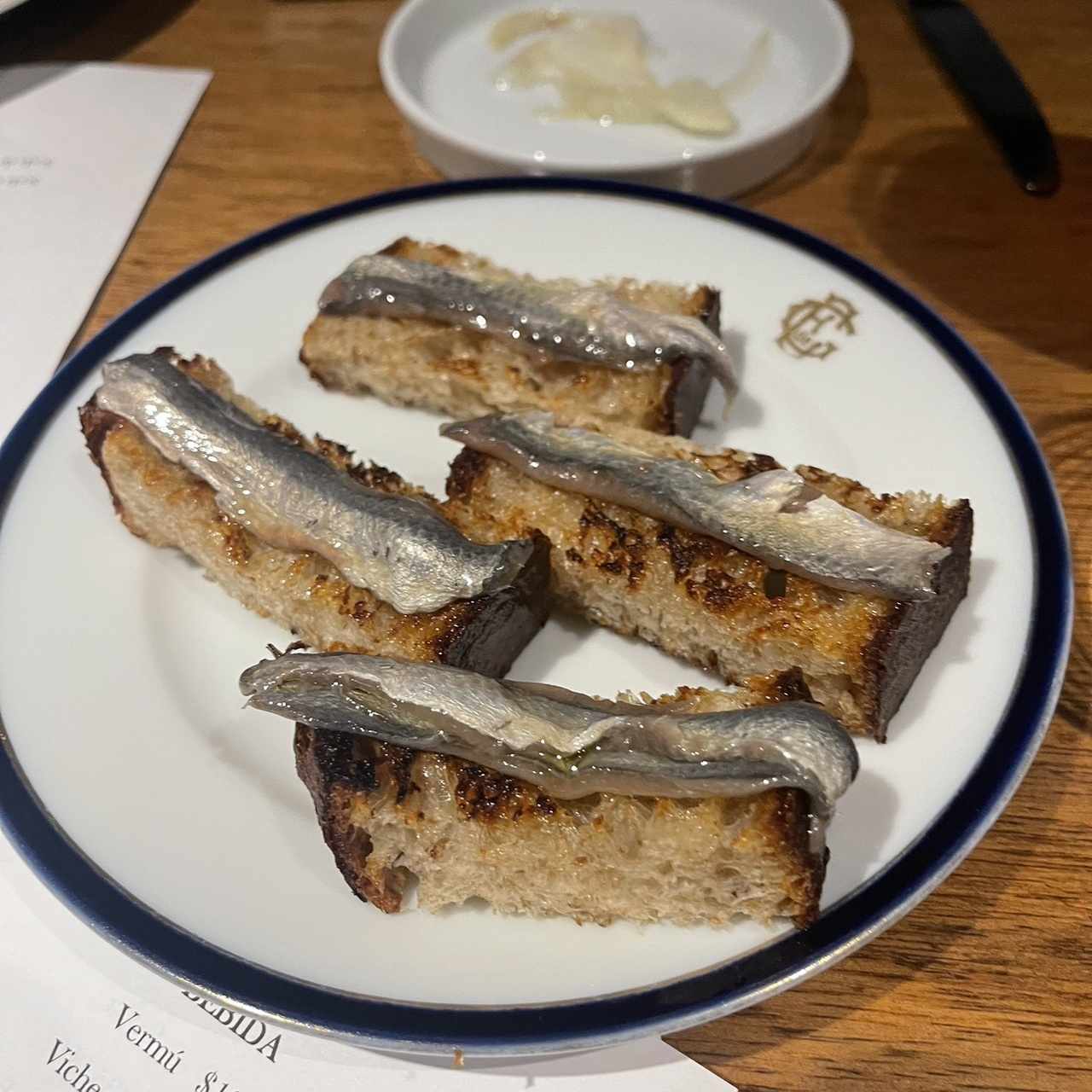 Todtadas y anchoas 