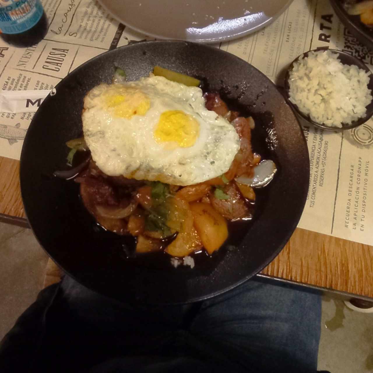 Lomo salteado.
