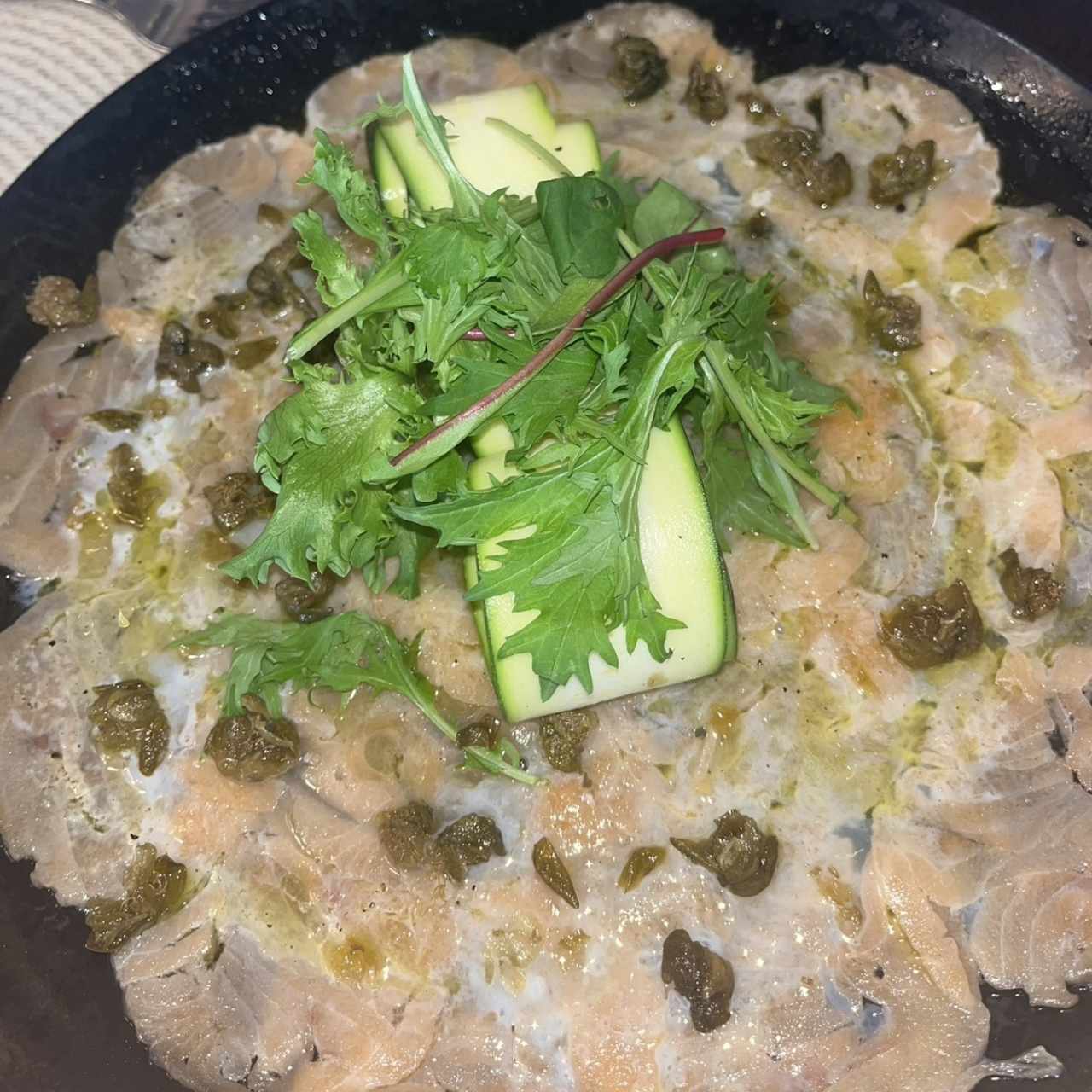 Carpaccio de salmón 