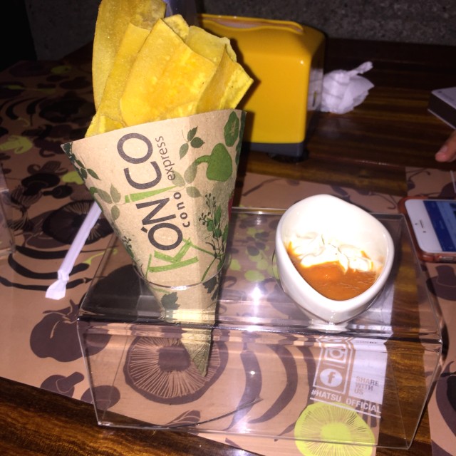 Chips platanos verdes