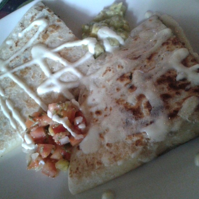 Quesadillas de carne y cerdo.