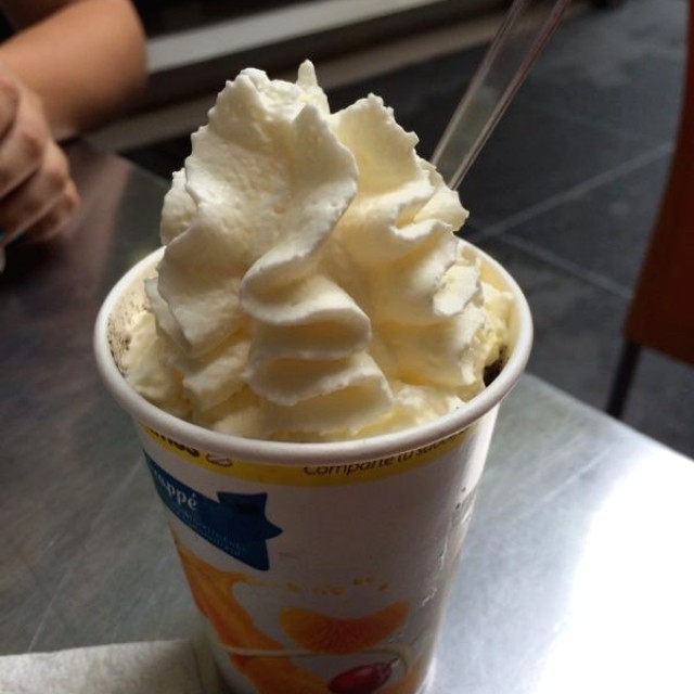 Batido de galleta con crema chantilly