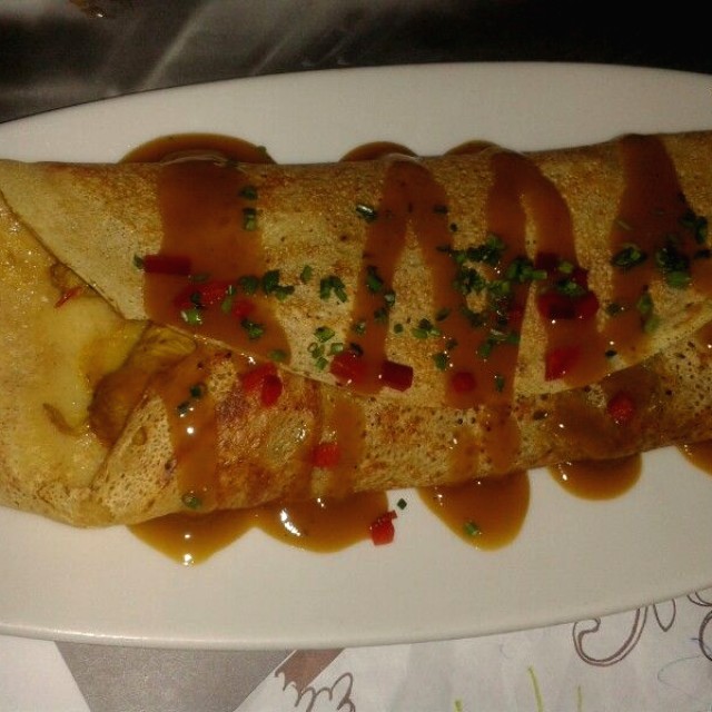 Crepe de pollo thai