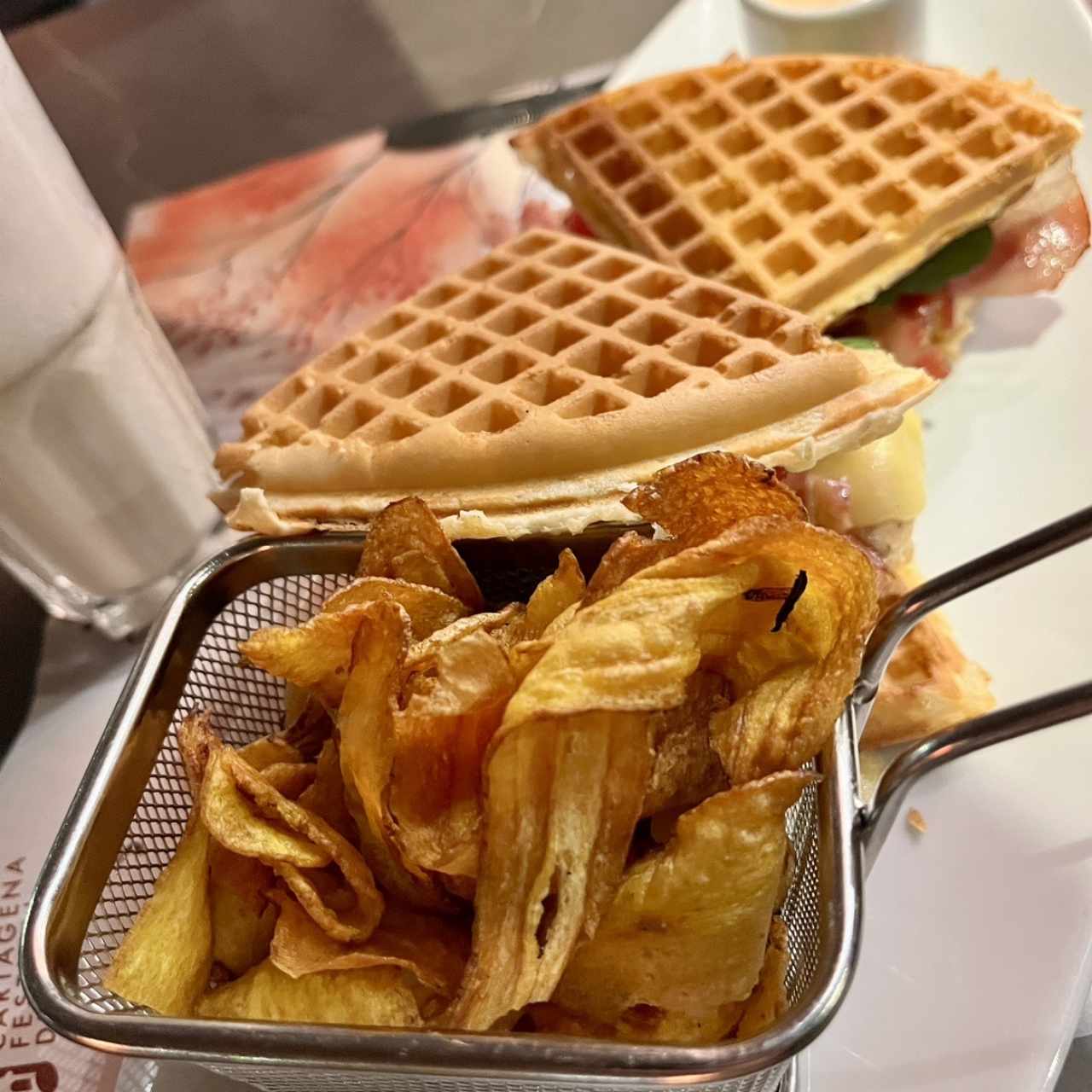 Waffle sandwich 