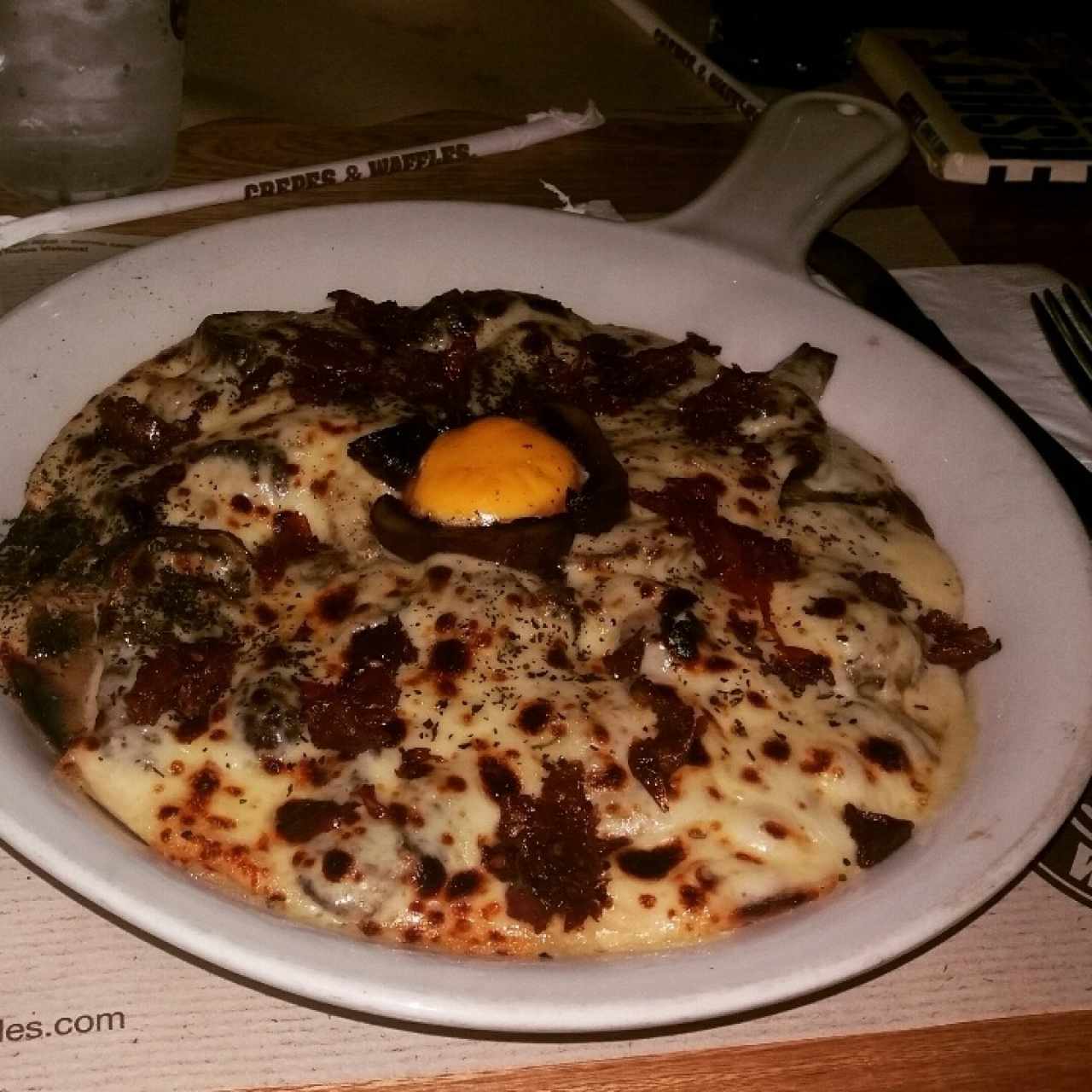 Pita Portobello con huevo