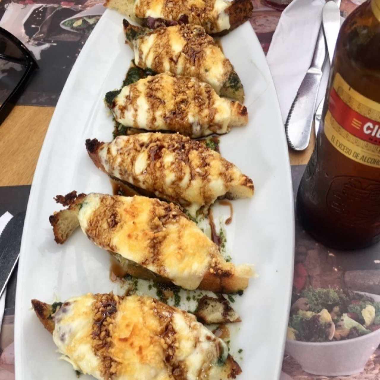 brusquetas parmesano