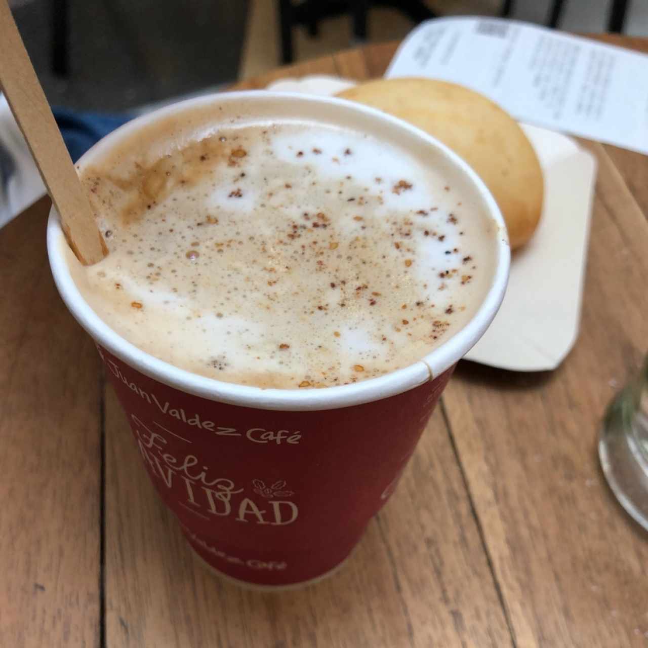 capuccino con nuez y caramelo