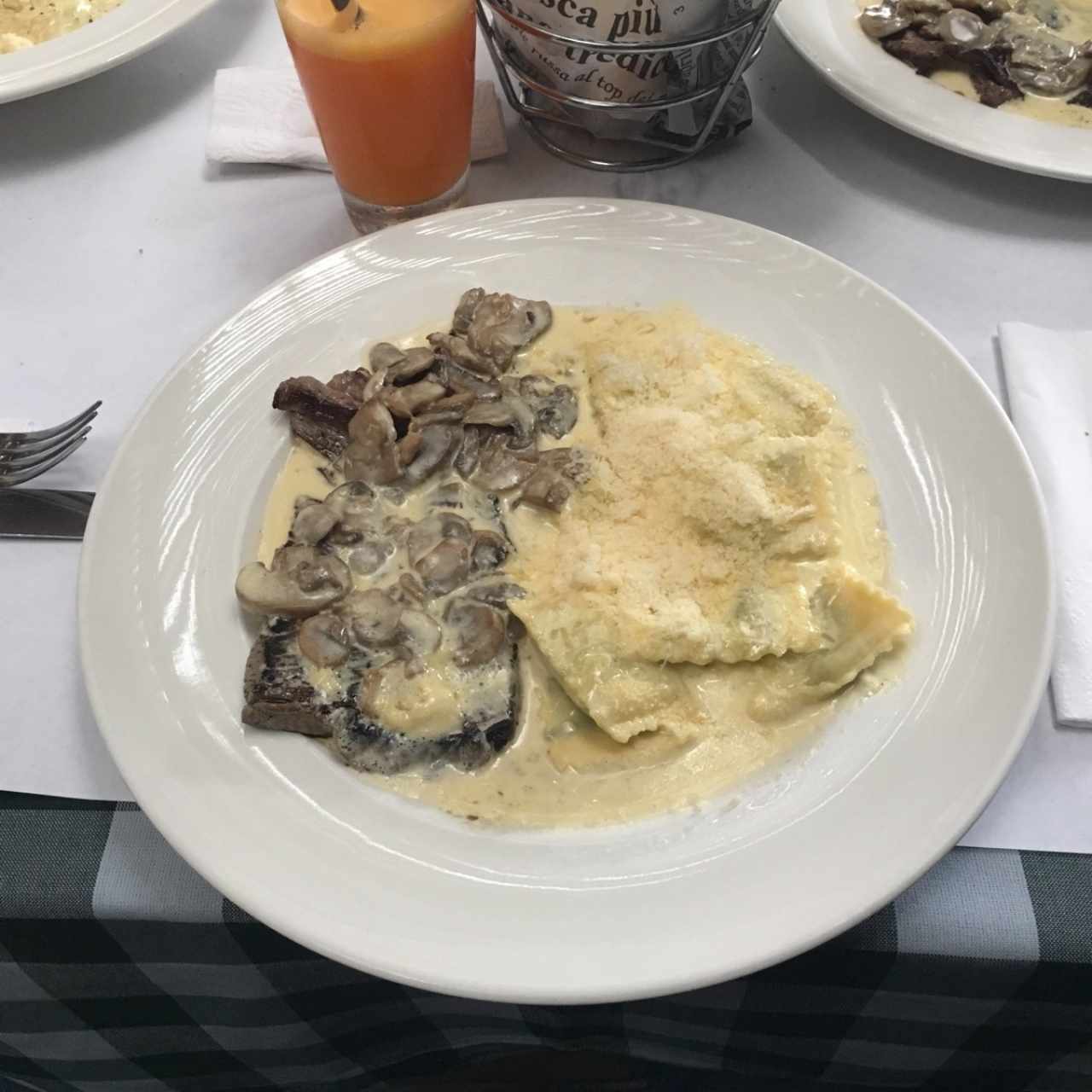Mixto de Solomito con Champiñones 
