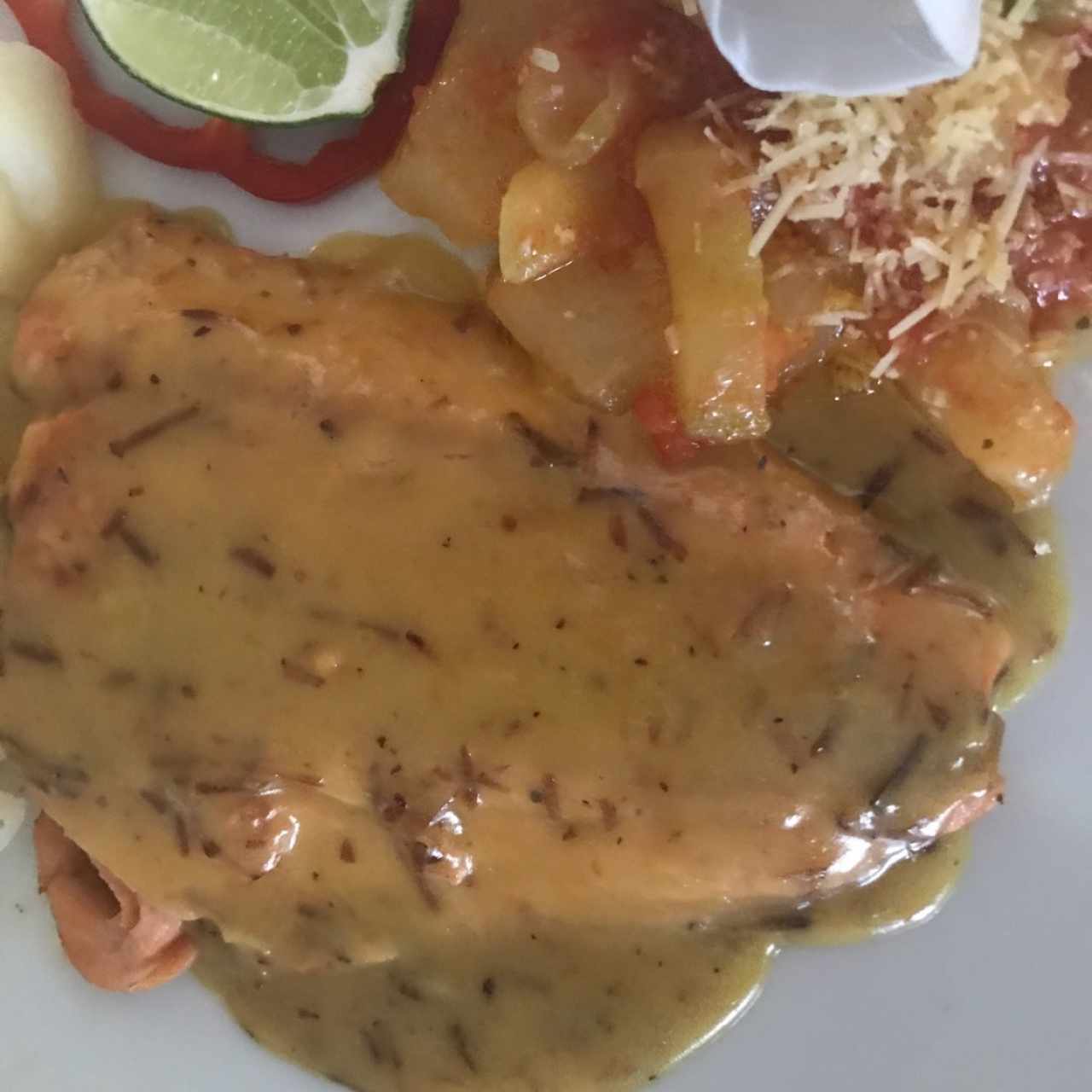 corvina salsa de coco