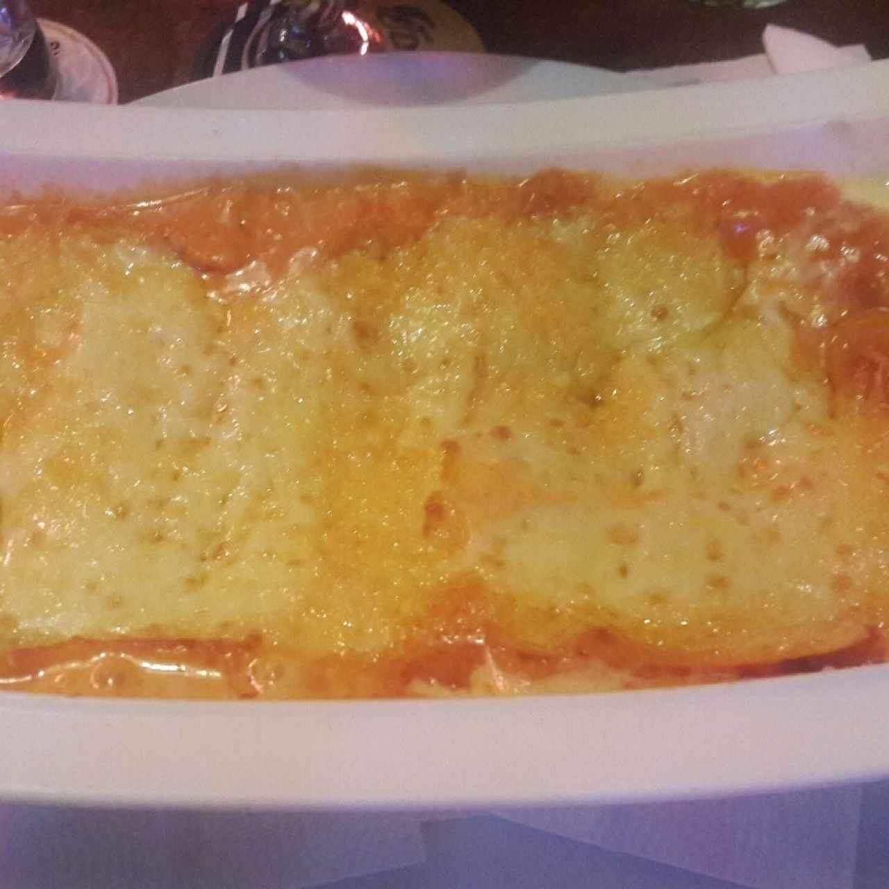 Lasagna gratinada de pollo