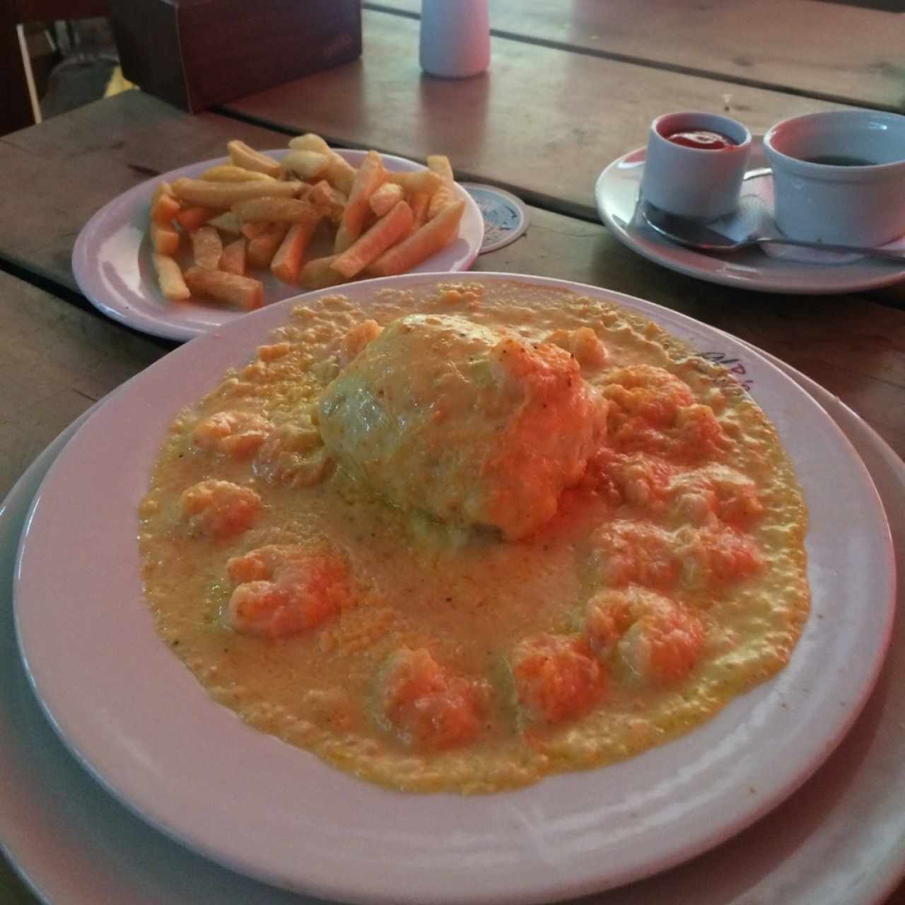 Mero relleno de camarones 