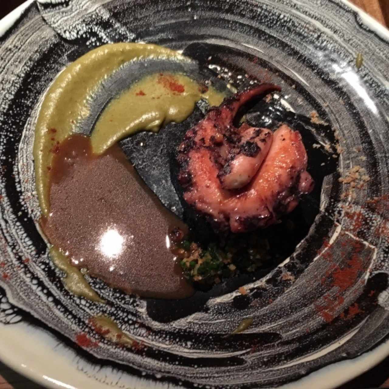 Pulpo en Polenta
