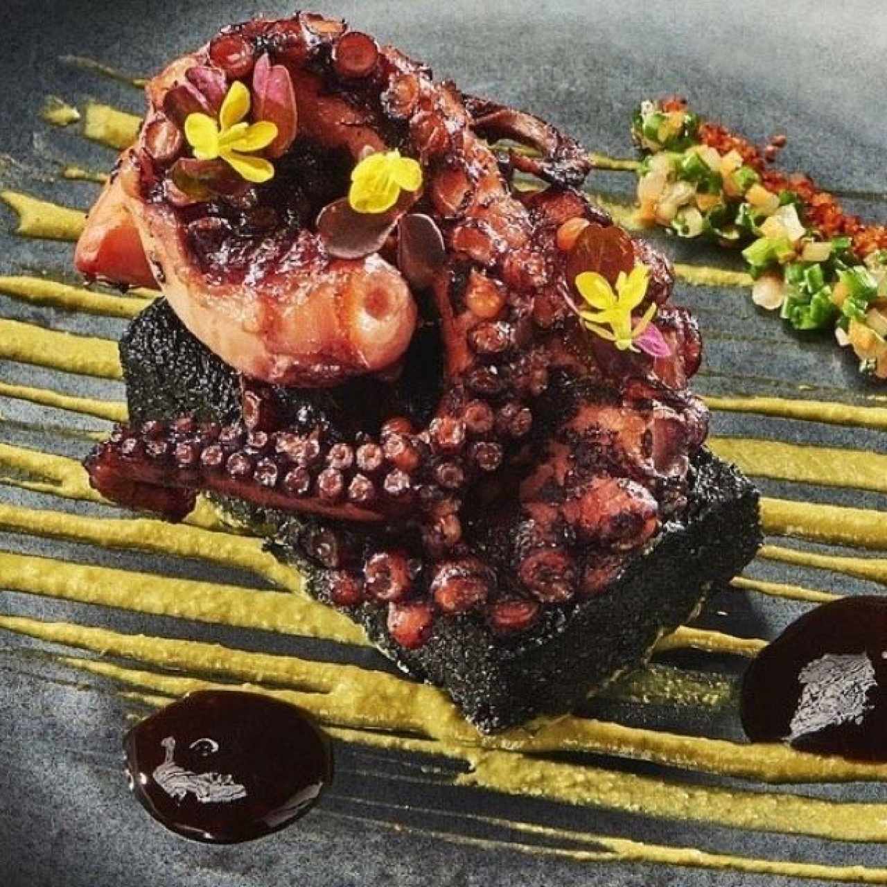 Pulpo con polenta