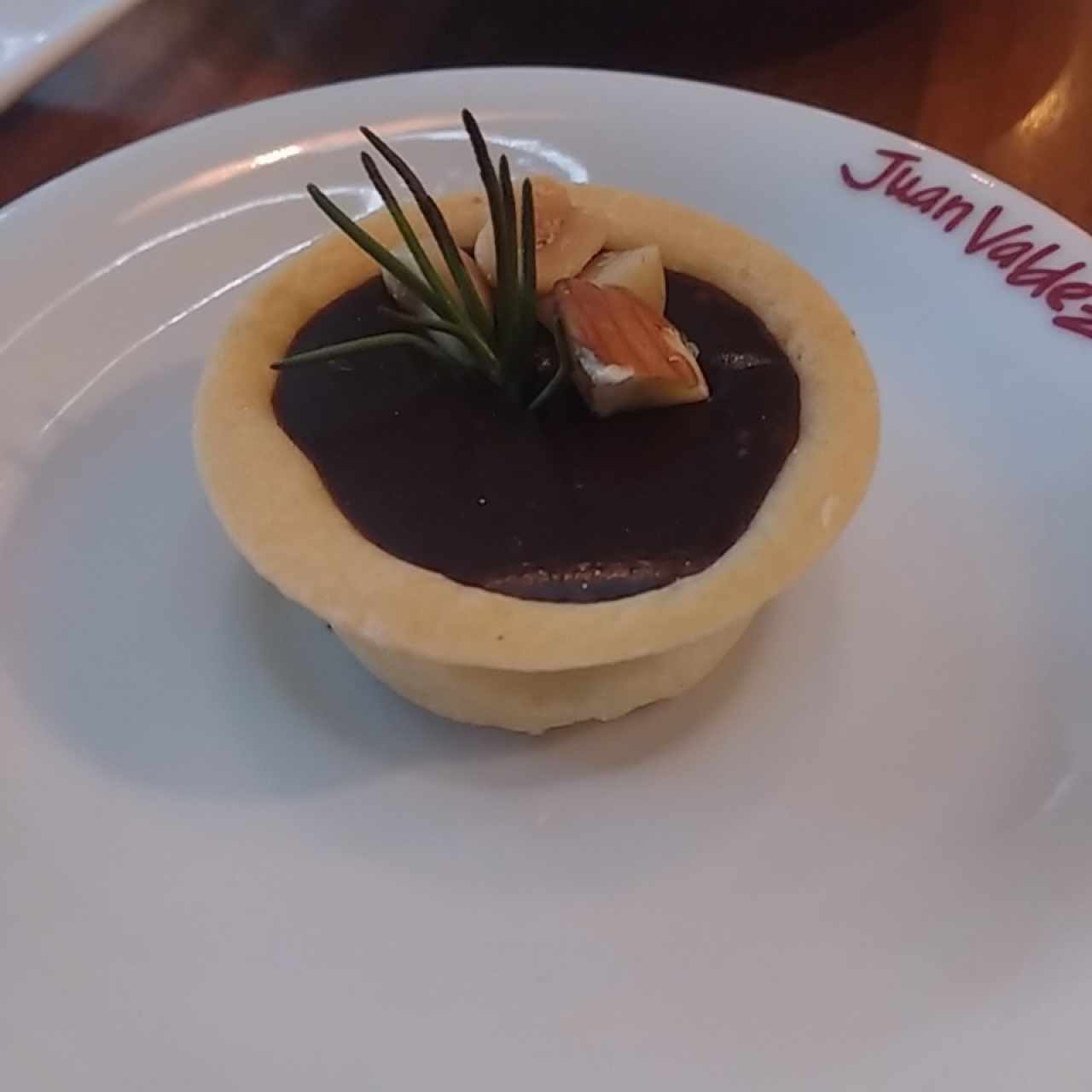 mini tarta de chocolate