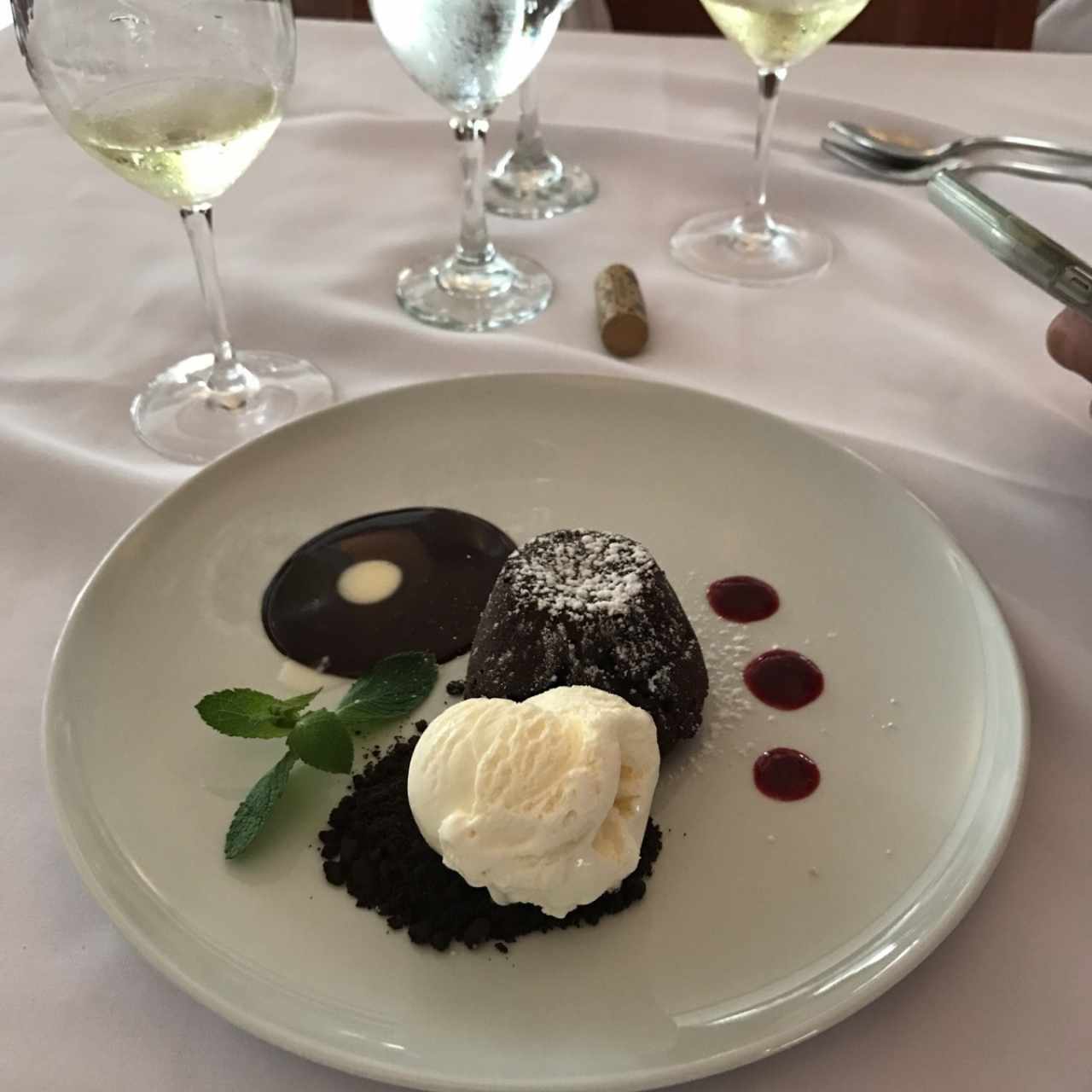 Volcan de chocolate