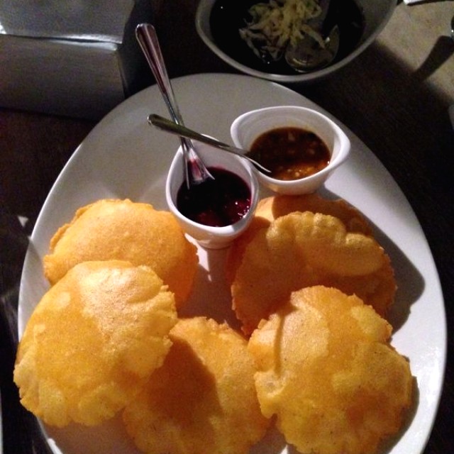 Arepas con caraotas