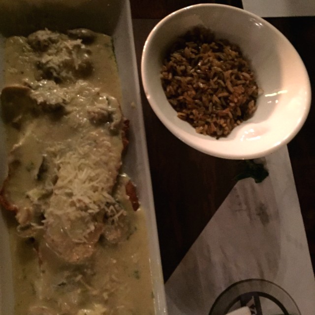 Pescado con champiñones