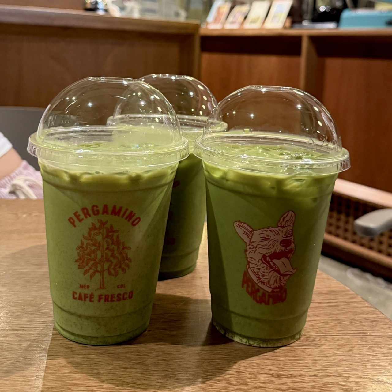 Iced matcha latte