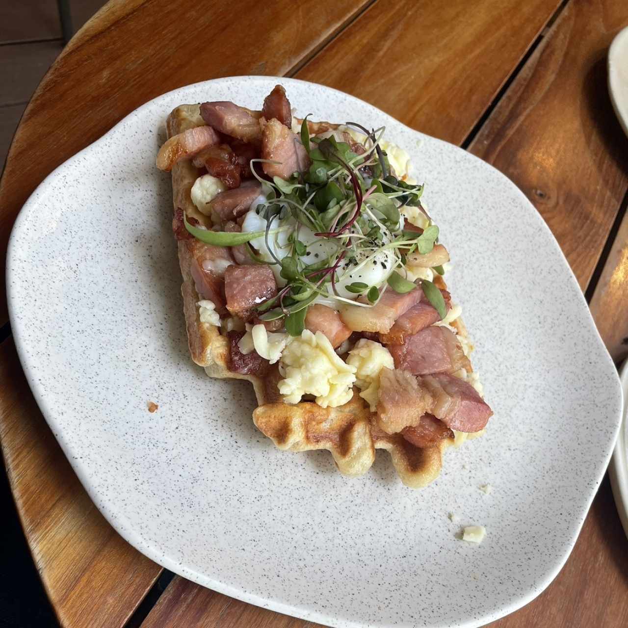 Waffle de yuca