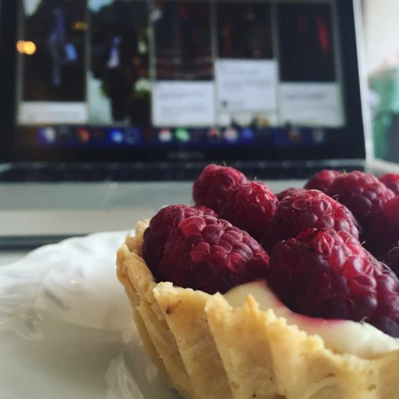 Pie de Coco y Frambuesas 