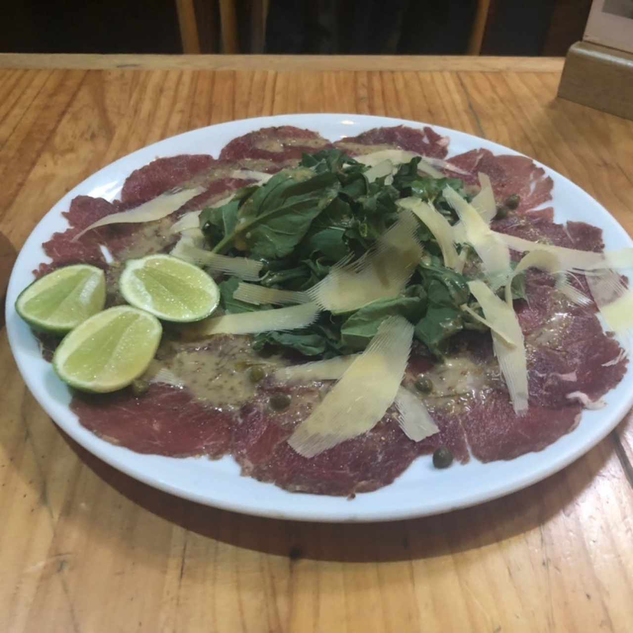 carpaccio de res
