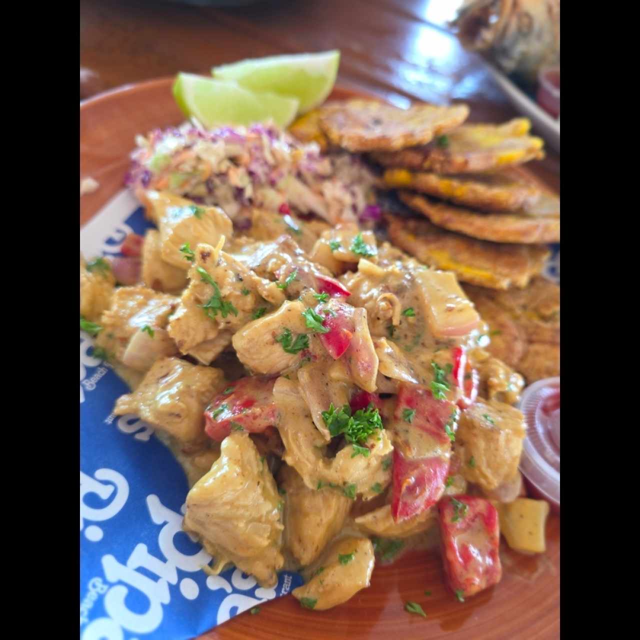 Platos Fuertes - Pollo en salsa curry