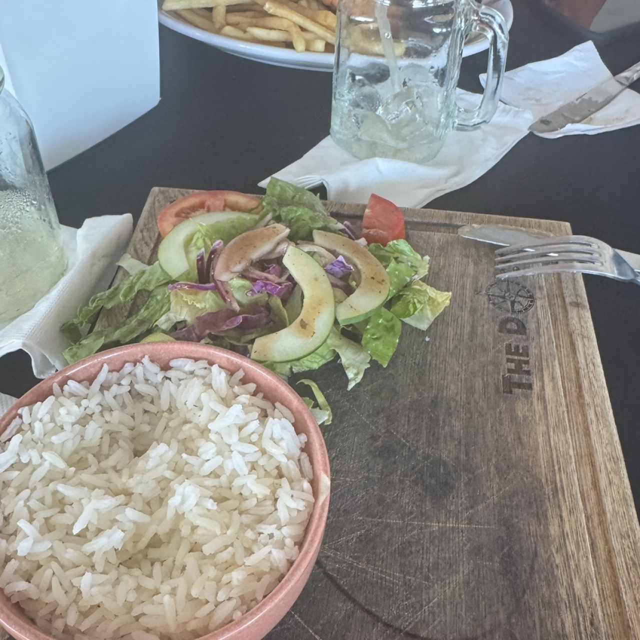 Arroz pelao porque los langostinos los devolvi estaban CRUDOS