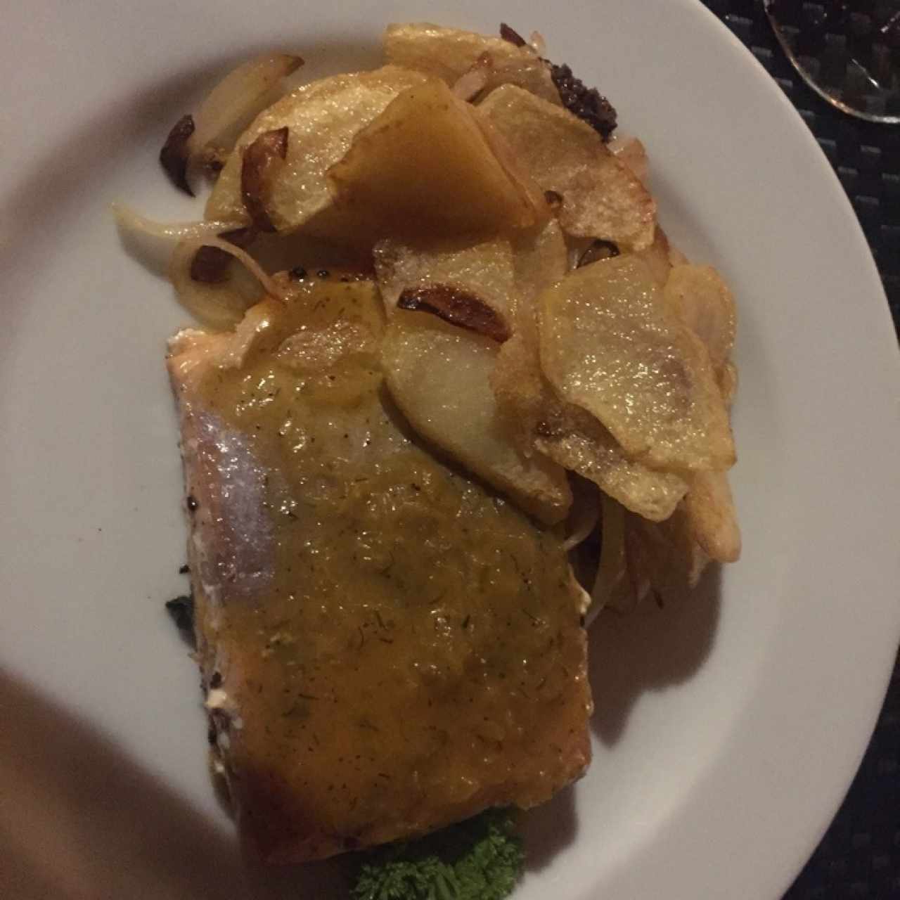 Salmon en salsa de Maracuya
