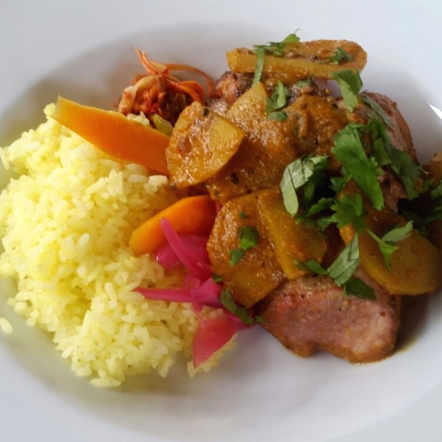 Cerdo al curry