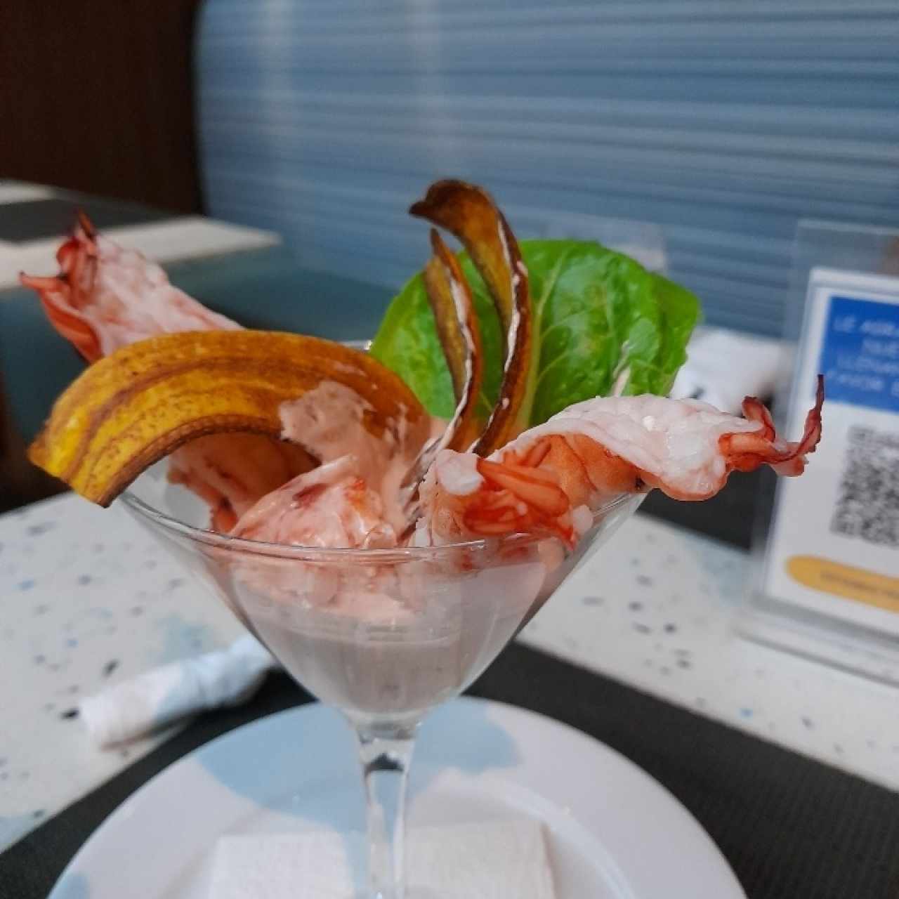 Coctel de camarón en salsa rosada