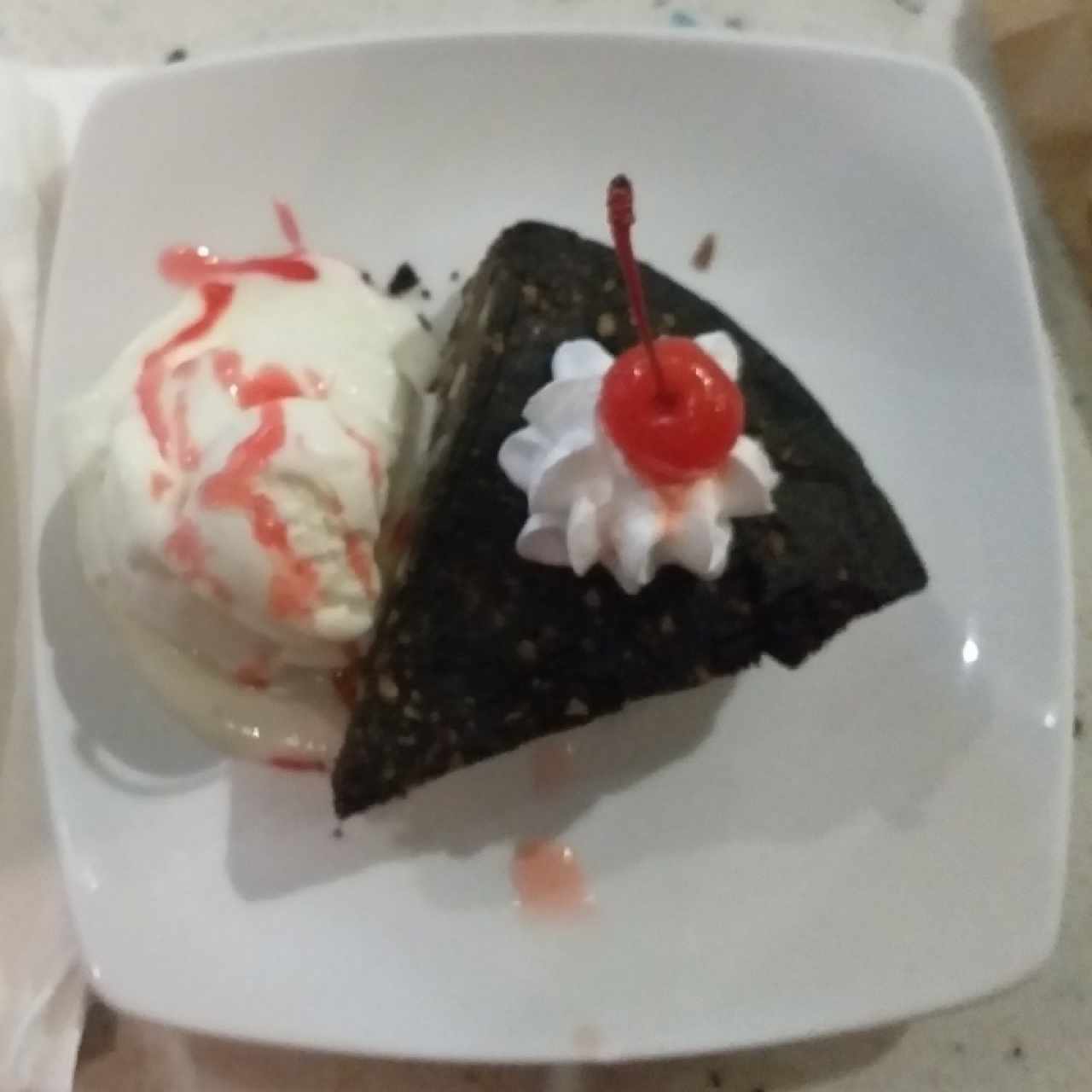 Brownie con Helado