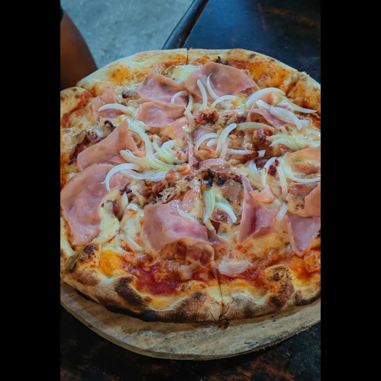 Pizza de jamón 