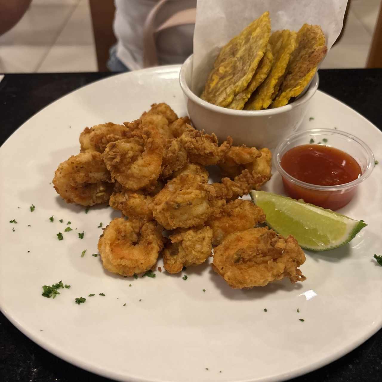 Camarones apanados a la cajun