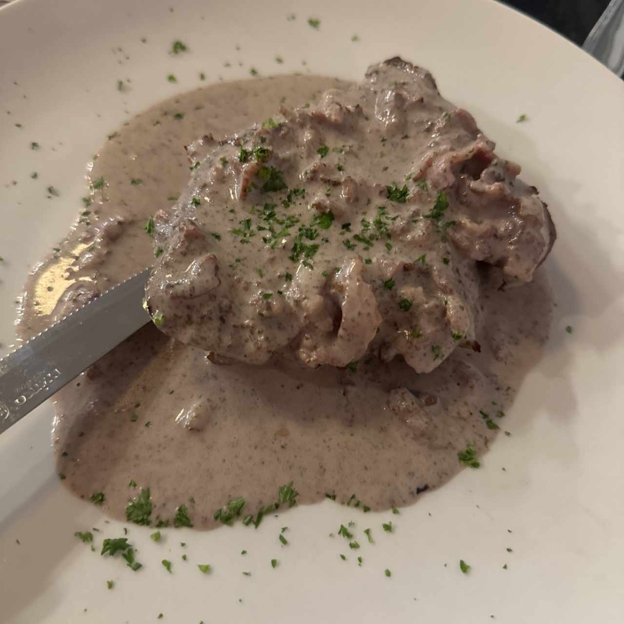 Filete de res al tartufo