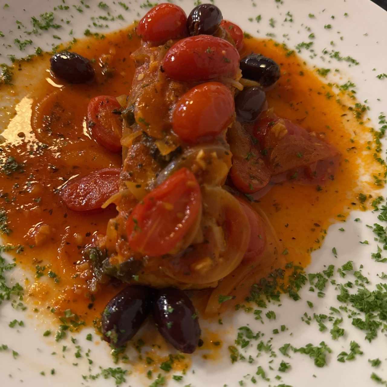 Salmón a la mediterránea 